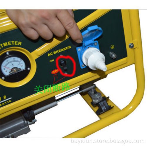 2.5kW Portable 6.5hp Gasoline Generator Set, 100% Copper Line